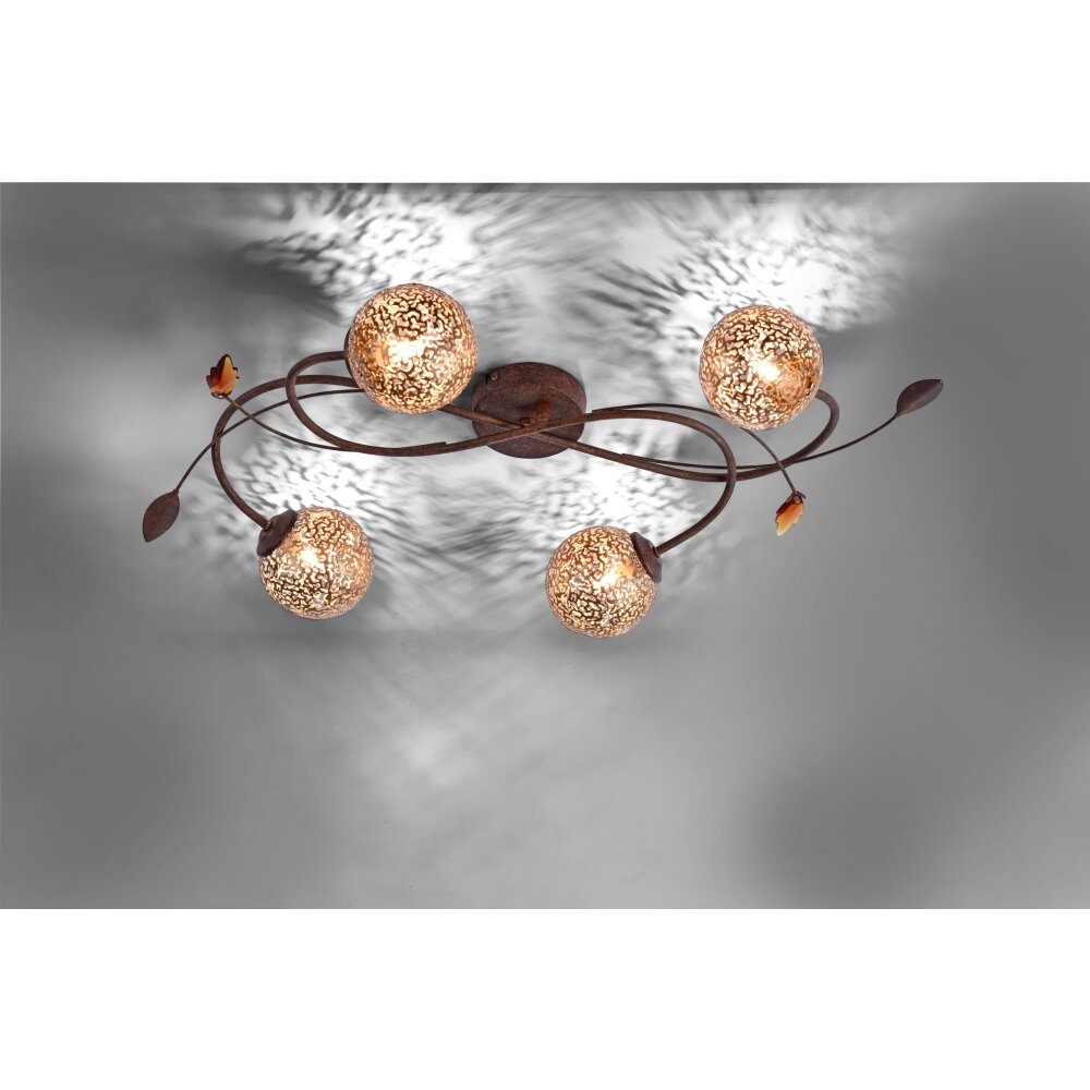 Paul Neuhaus GRETA Deckenleuchte Rostfarben, 4-flammig main product photo