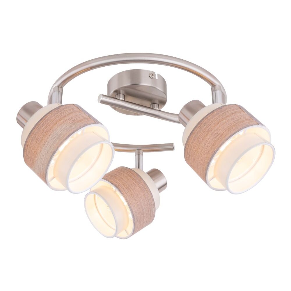 Globo ASHGAAN Strahler Nickel-Matt, 3-flammig main product photo