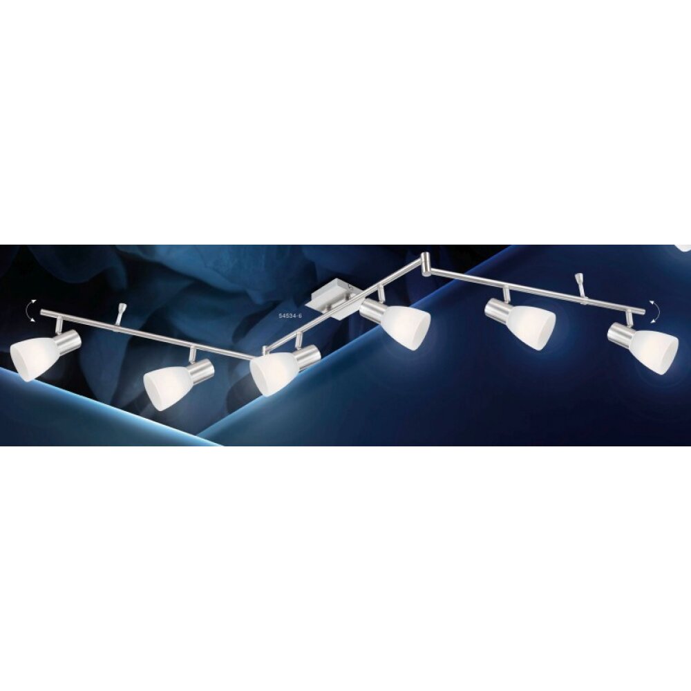 Globo PARRY Strahler Nickel-Matt, 6-flammig main product photo
