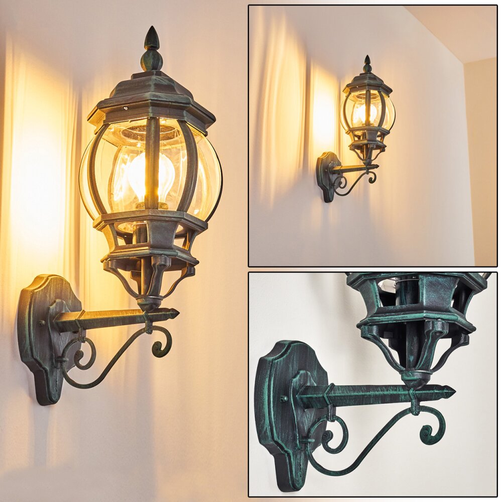 Lentua Außenwandleuchte Grün, Schwarz, 1-flammig main product photo