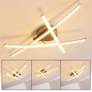 Deneb Deckenleuchte LED Nickel-Matt, 3-flammig