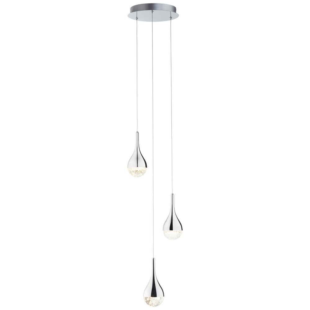 Brilliant FRIZZANTE Pendelleuchte LED Chrom, 3-flammig main product photo