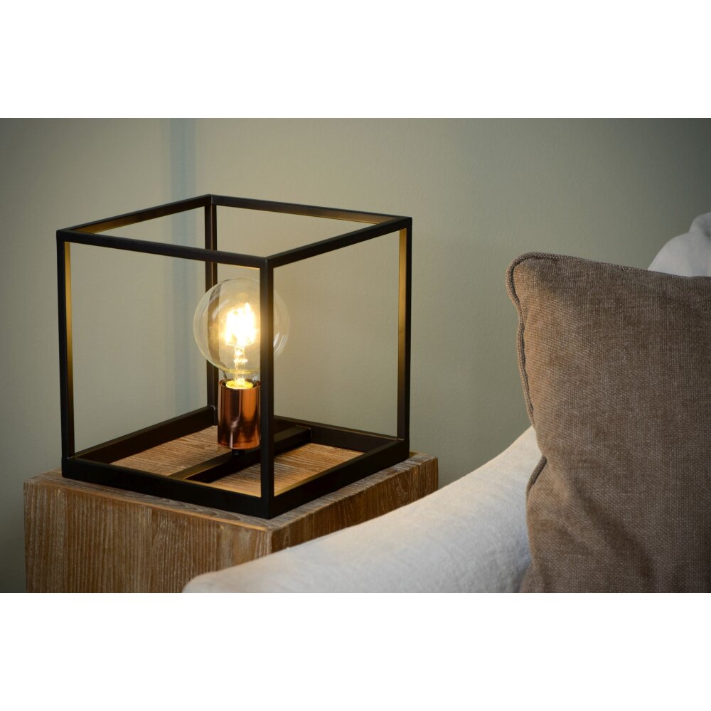 Lucide ARTHUR Tischleuchte Schwarz, 1-flammig main product photo