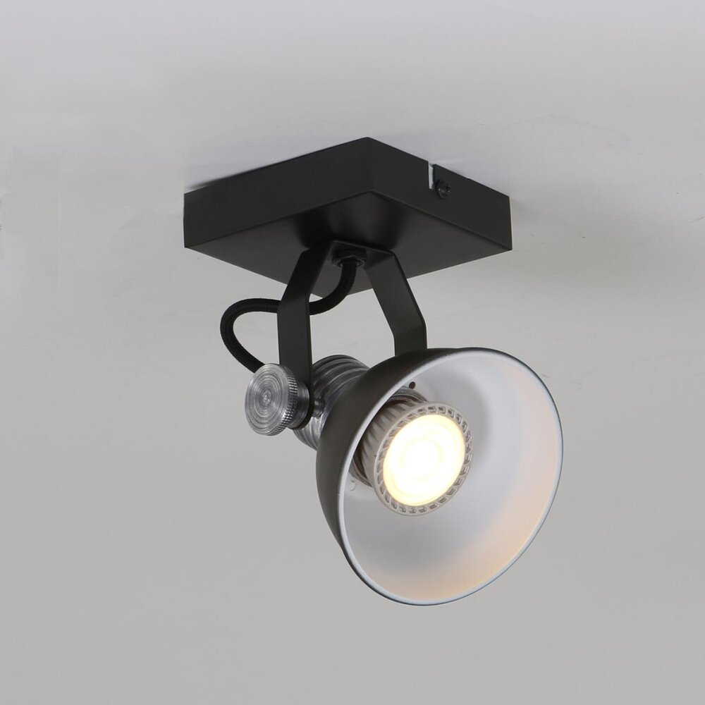Steinhauer BROOKLY Strahler LED Schwarz, 1-flammig main product photo