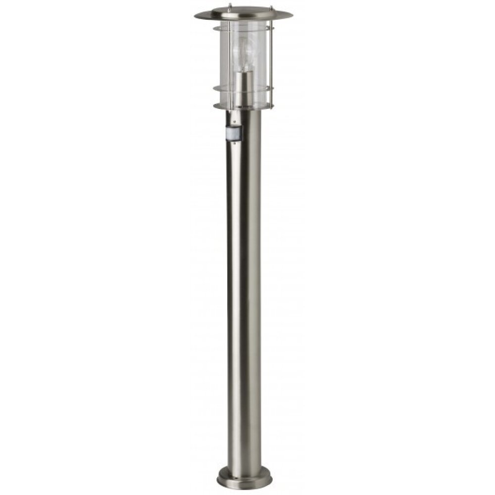 Brilliant York Außenstandleuchte Edelstahl, 1-flammig, Bewegungsmelder main product photo