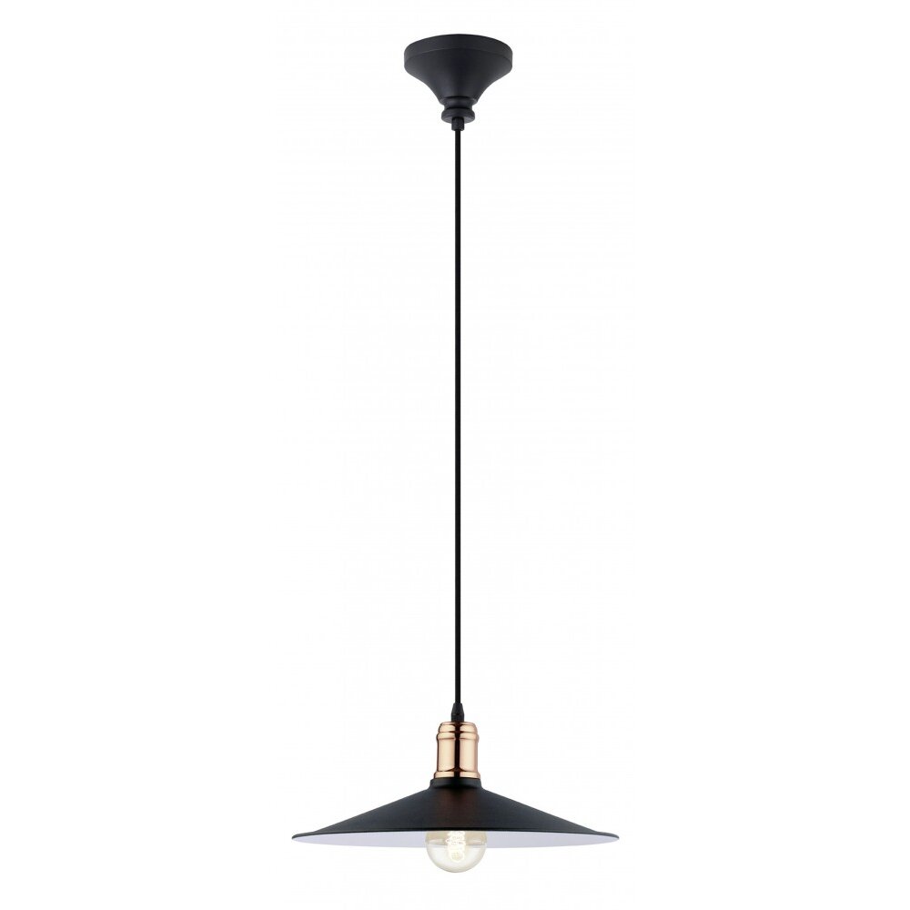 Eglo BRIDPORT Pendelleuchte Kupferfarben, Schwarz, 1-flammig main product photo