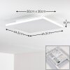 Salmi Deckenpanel LED Weiß, 1-flammig, Fernbedienung