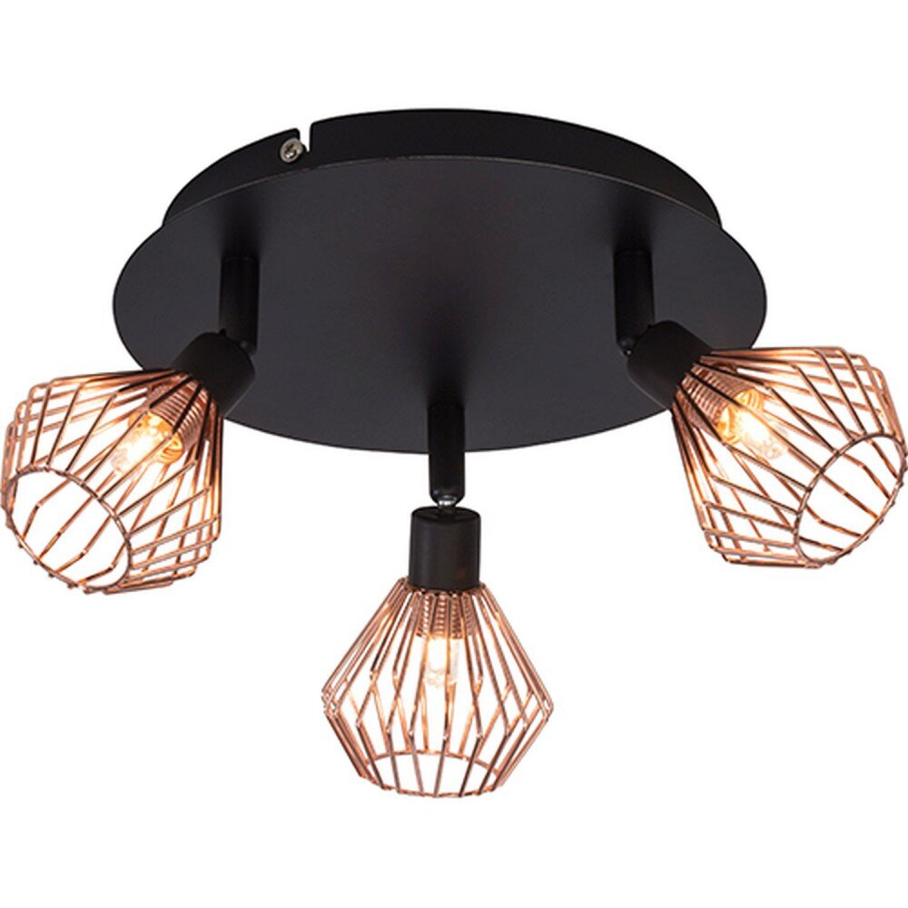 Brilliant Dalma Deckenstrahler Schwarz, 3-flammig main product photo