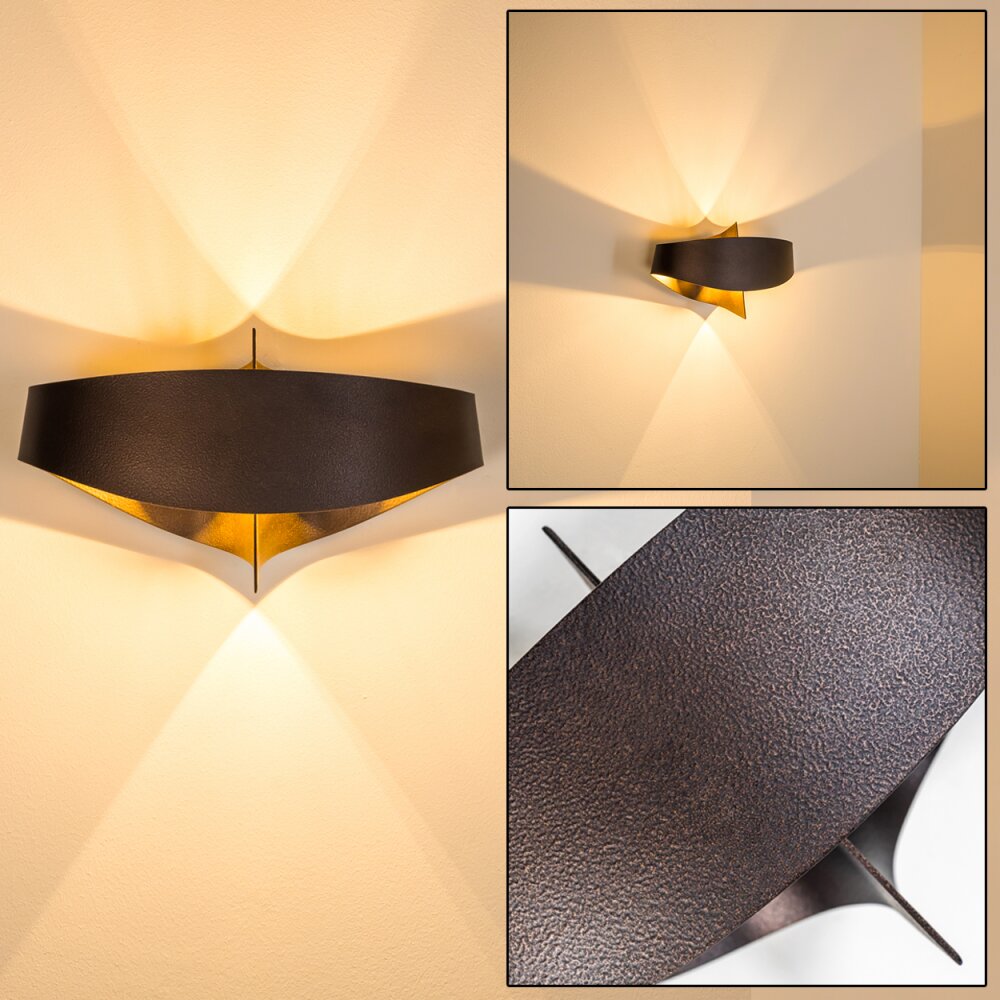 Padua Wandleuchte Braun, 2-flammig main product photo