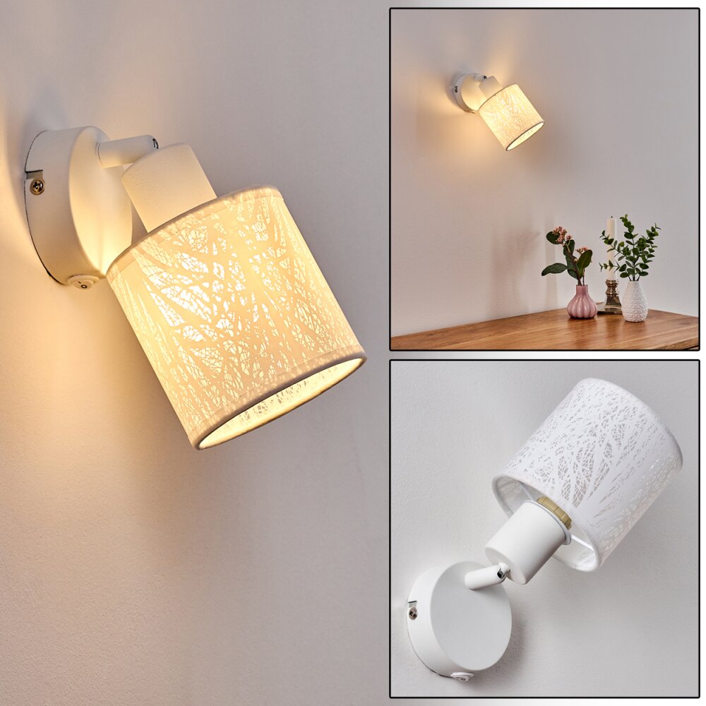 Antalya Wandleuchte Weiß, 1-flammig main product photo