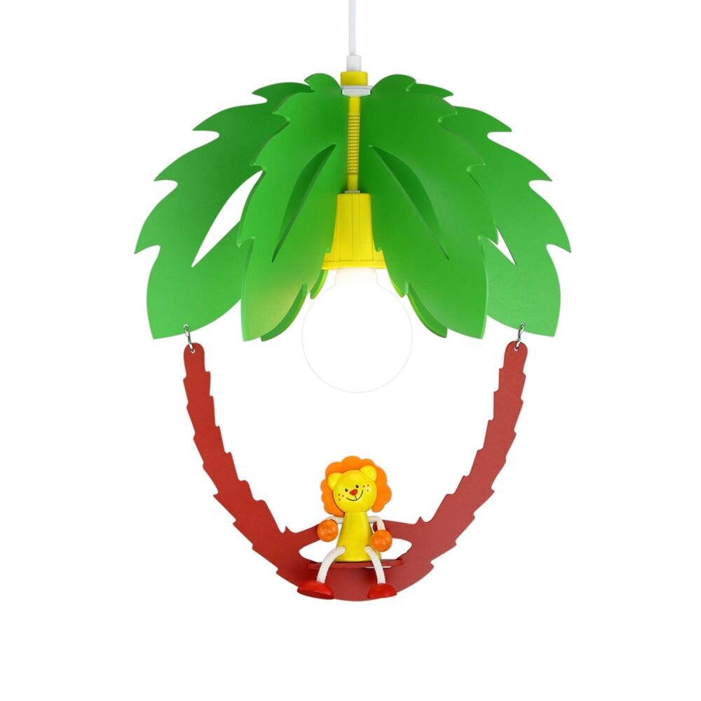 Elobra LÖWE Pendelleuchte Braun, Grün, 1-flammig main product photo
