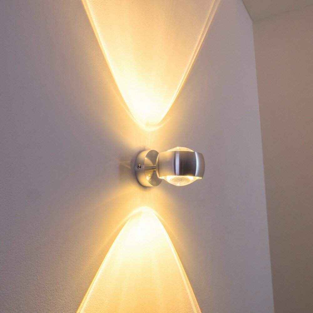 Sapri Wandleuchte Silber, 1-flammig main product photo