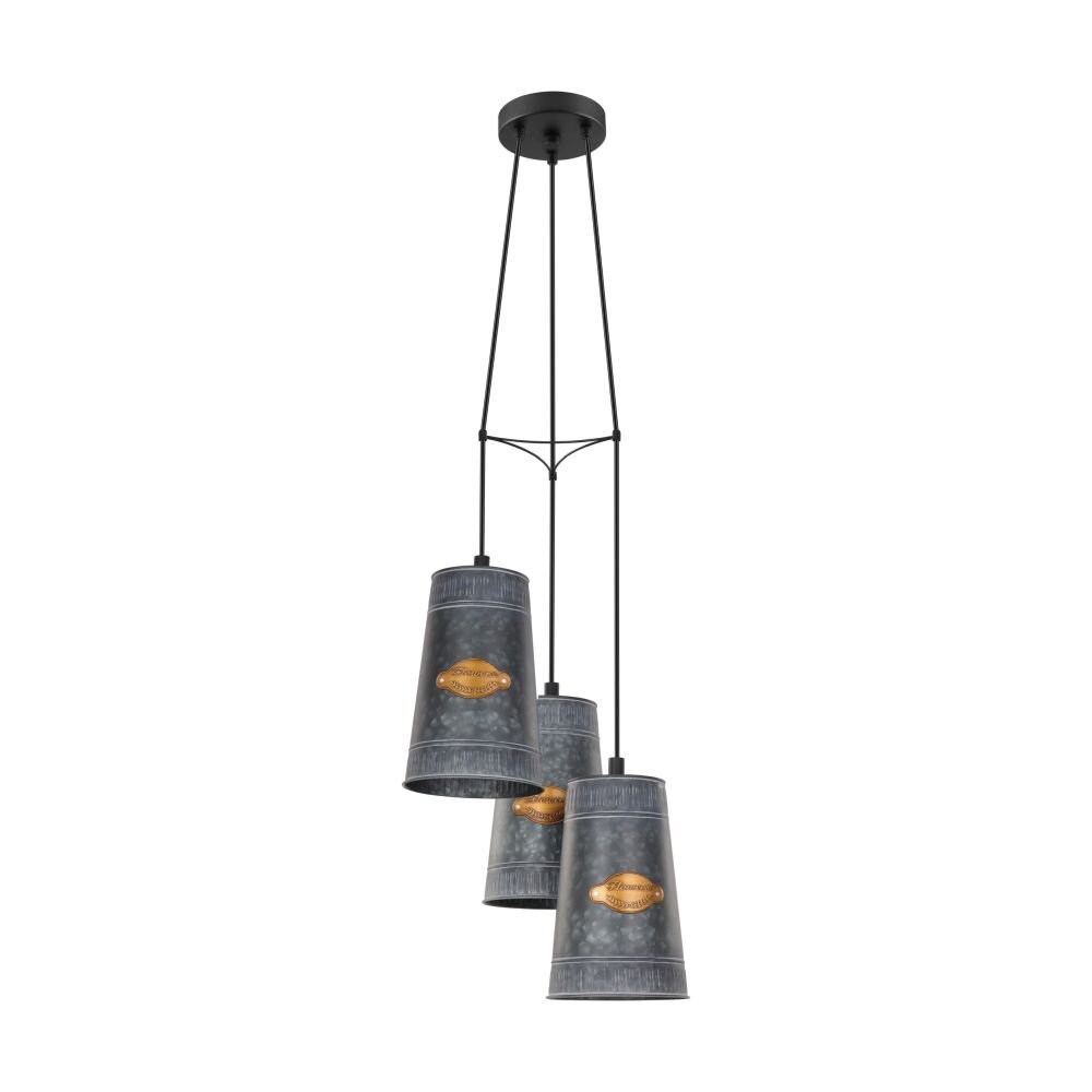 EGLO HONEYBOURNE Hängeleuchte Schwarz, 3-flammig main product photo