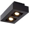 Lucide XIRAX Deckenspot LED Schwarz, 2-flammig