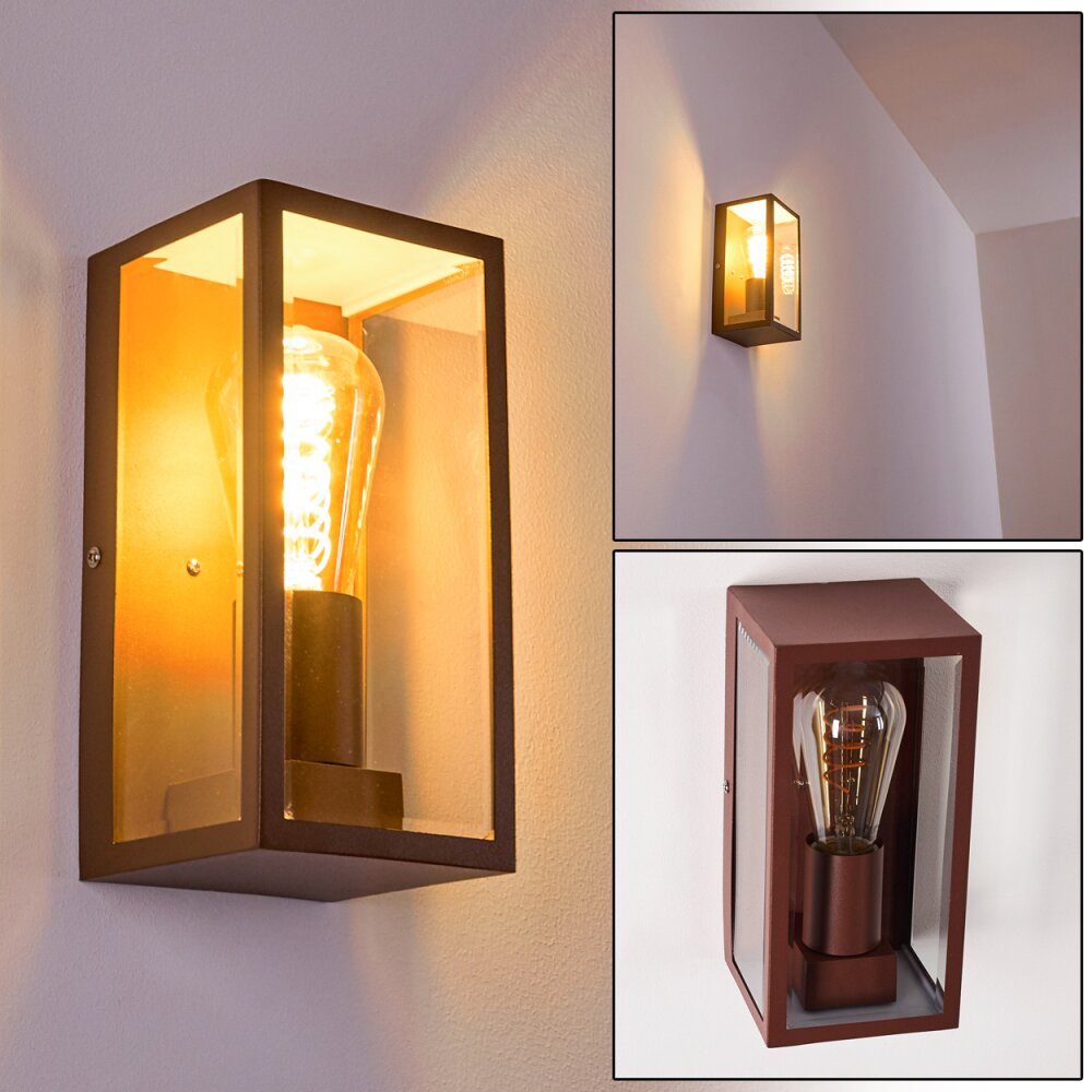 Hakkas Außenwandleuchte Braun, 1-flammig main product photo