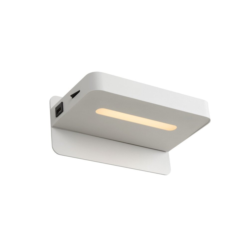 Lucide ATKIN Wandleuchte LED Weiß, 1-flammig main product photo