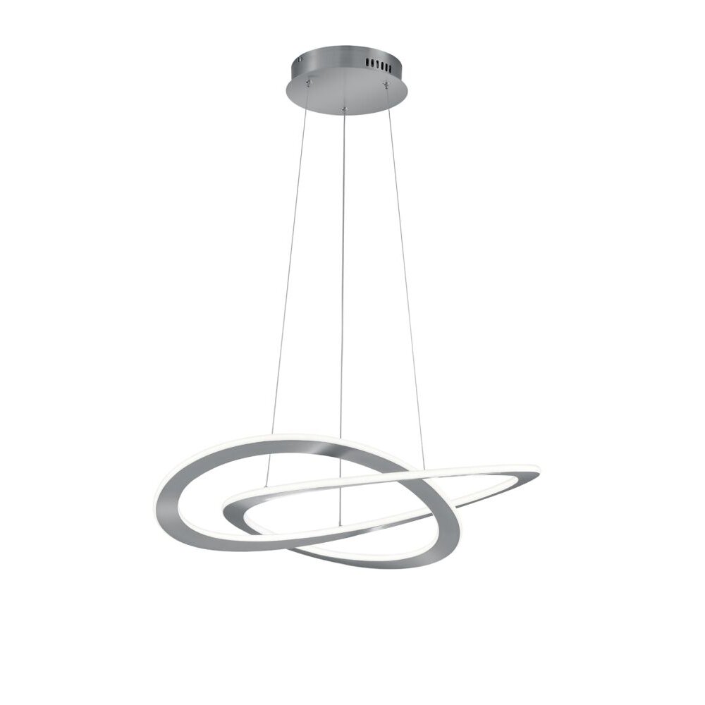 Trio Leuchten OAKLAND Pendelleuchte LED Nickel-Matt, 1-flammig main product photo