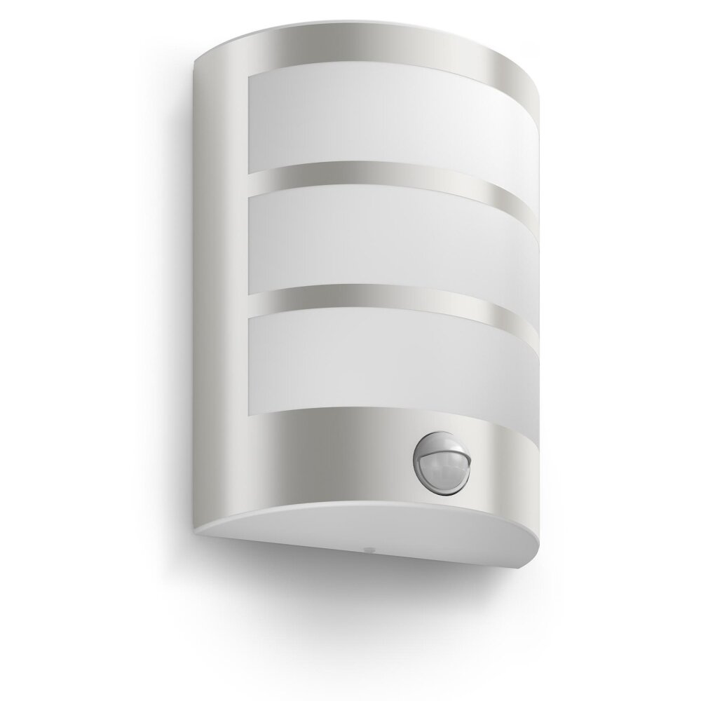 Philips Python Außenwandleuchte LED Edelstahl, 1-flammig, Bewegungsmelder main product photo