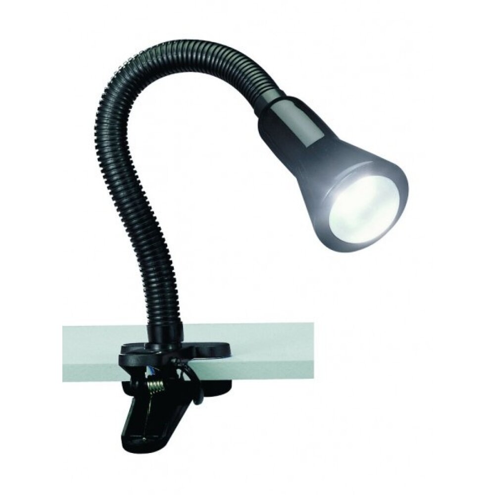 Trio Leuchten FLEXO Klemmleuchte Schwarz, 1-flammig main product photo