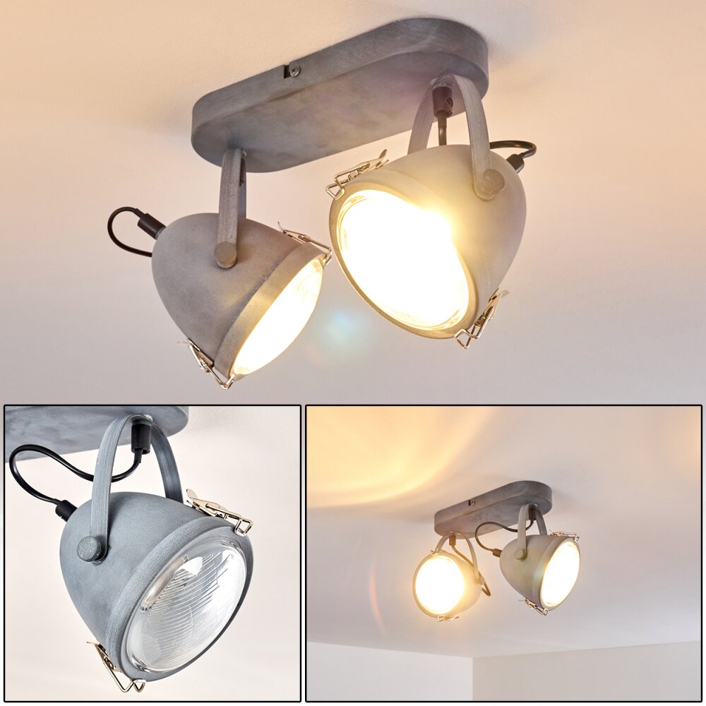 Butikon Deckenleuchte Grau, 2-flammig main product photo