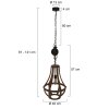 Steinhauer liberty bell Pendelleuchte Braun, 1-flammig