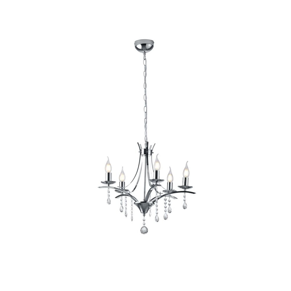 Trio Leuchten LUCERNA Krone Chrom, 5-flammig main product photo