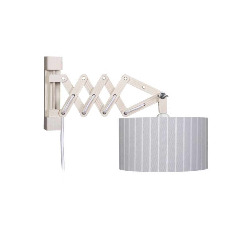 Waldi Stripes XL Wandleuchte Grau, 1-flammig main product photo