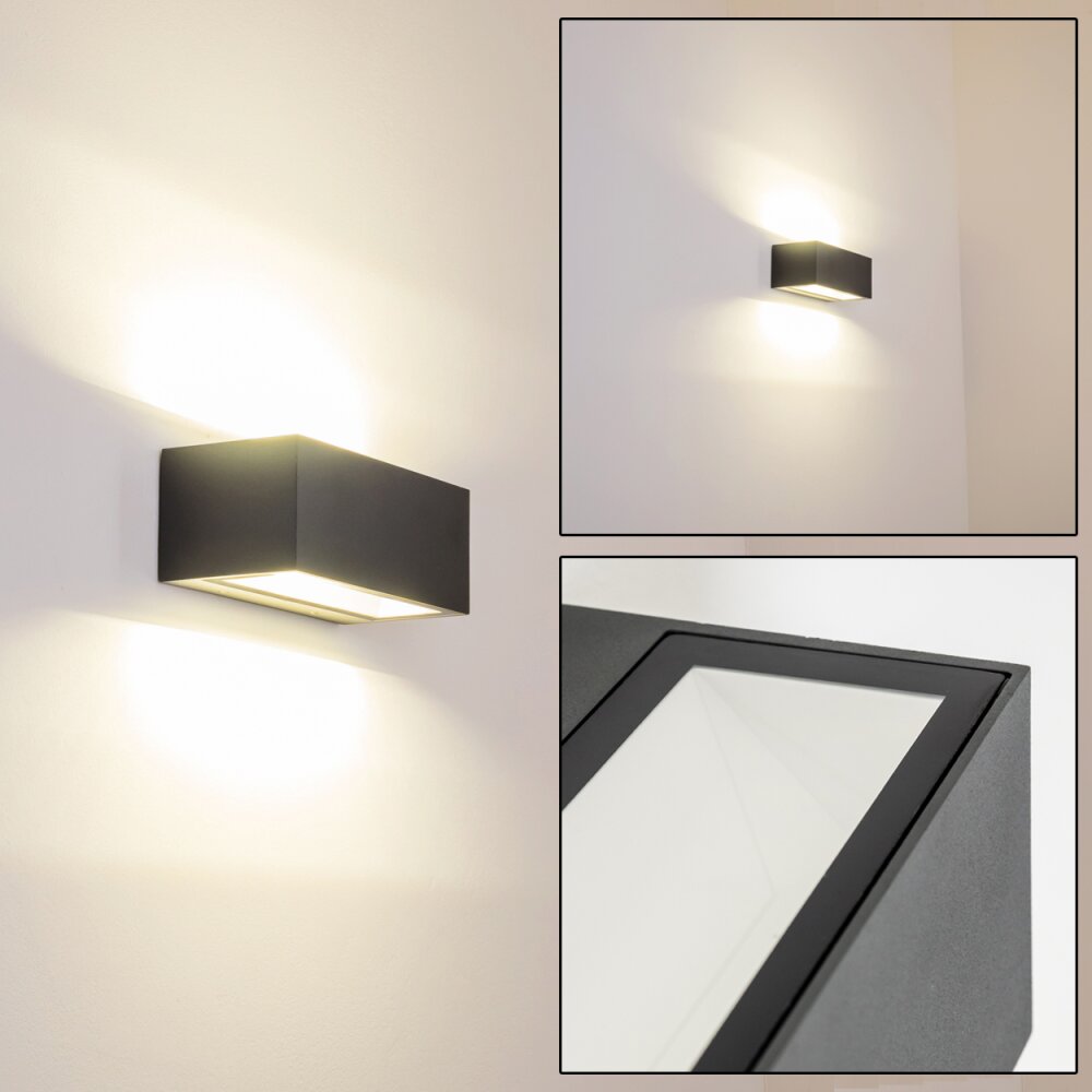 Außenwandleuchte Gemini LED Anthrazit, 1-flammig main product photo