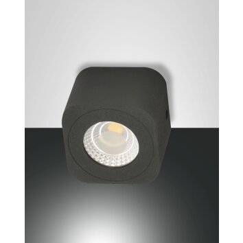Fabas Luce Palmi Deckenleuchten LED Anthrazit, 1-flammig