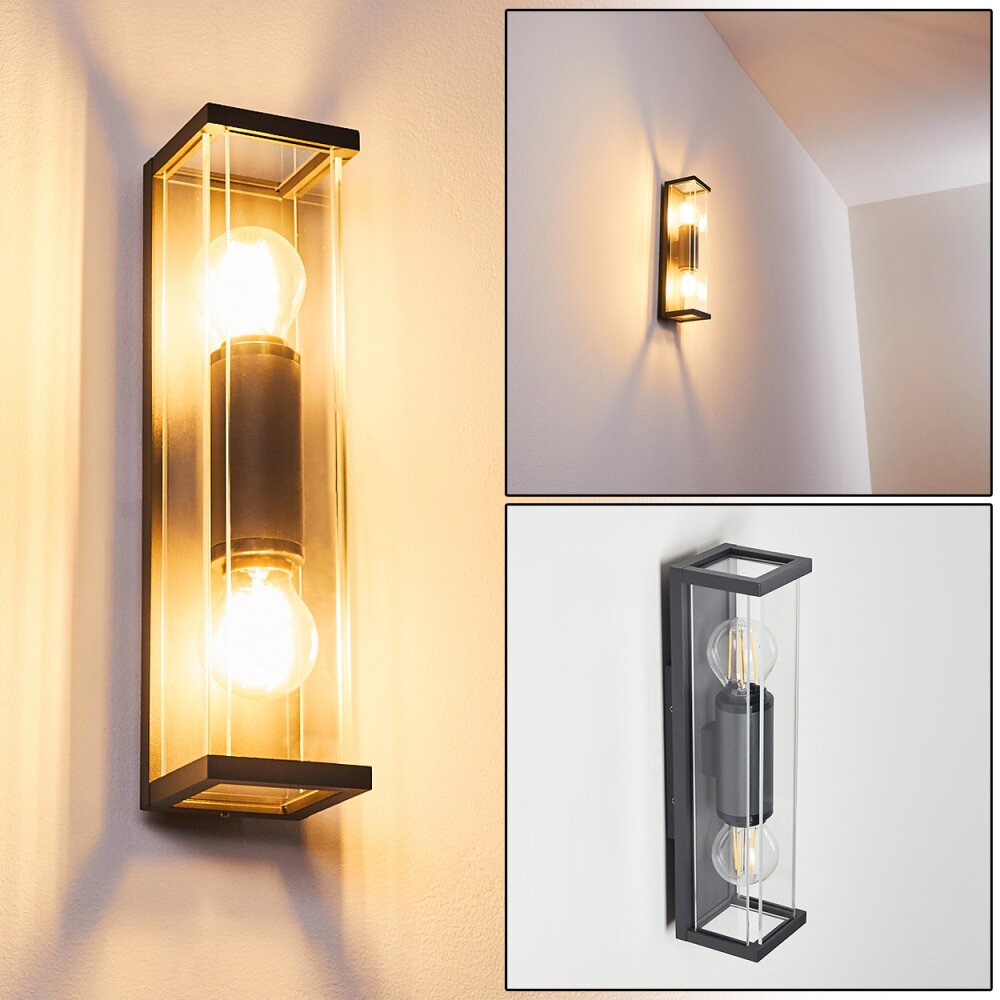 Skeldegaard Außenwandleuchte Anthrazit, 2-flammig main product photo