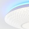 Brilliant Lucian Deckenleuchte LED Weiß, 1-flammig, Fernbedienung, Farbwechsler