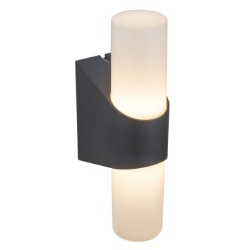 Globo Außenwandleuchte LED Anthrazit, 1-flammig Globo Außenwandleuchte LED Anthrazit, 1-flammig