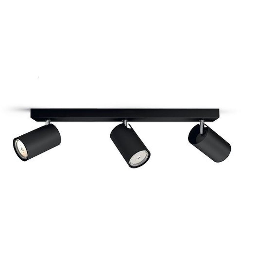 Philips Kosipo Deckenleuchte Schwarz, 3-flammig main product photo