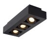 Lucide XIRAX Deckenspot LED Schwarz, 3-flammig