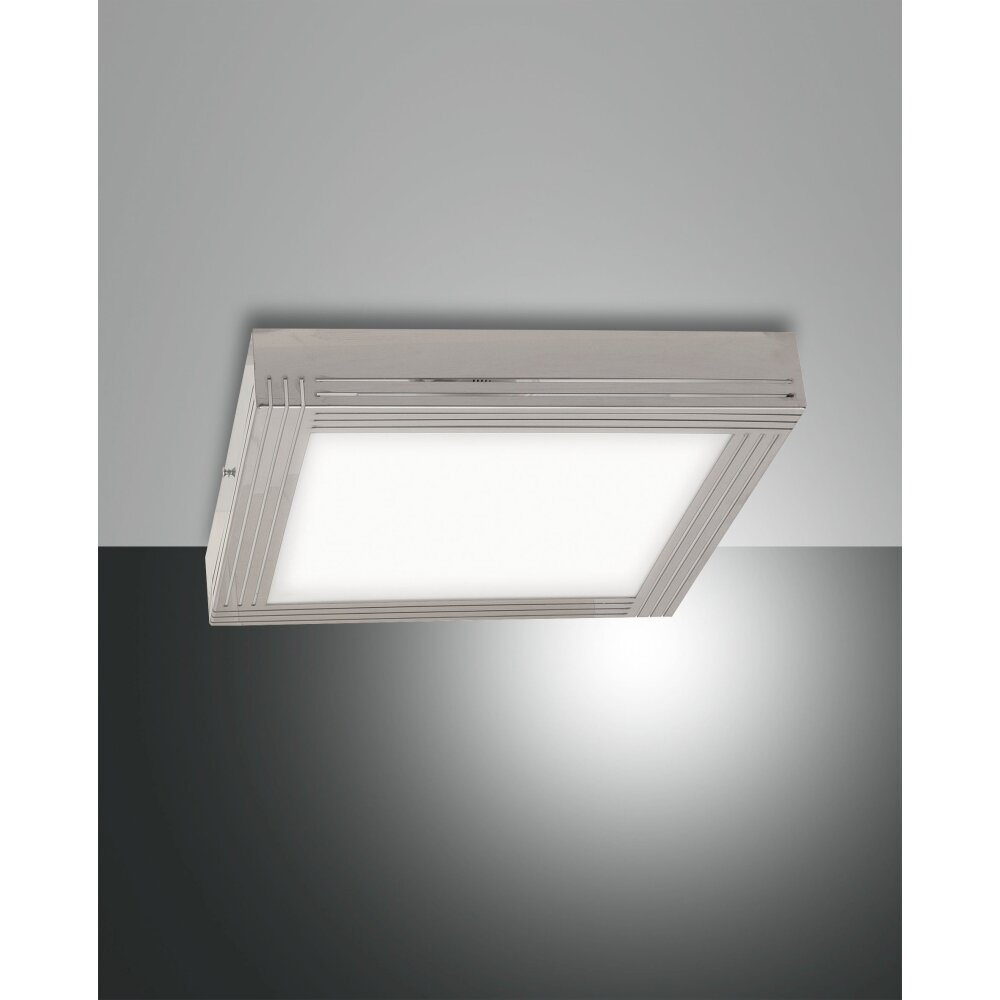 Fabas Luce Egon Deckenleuchte LED Nickel-Matt, 1-flammig main product photo