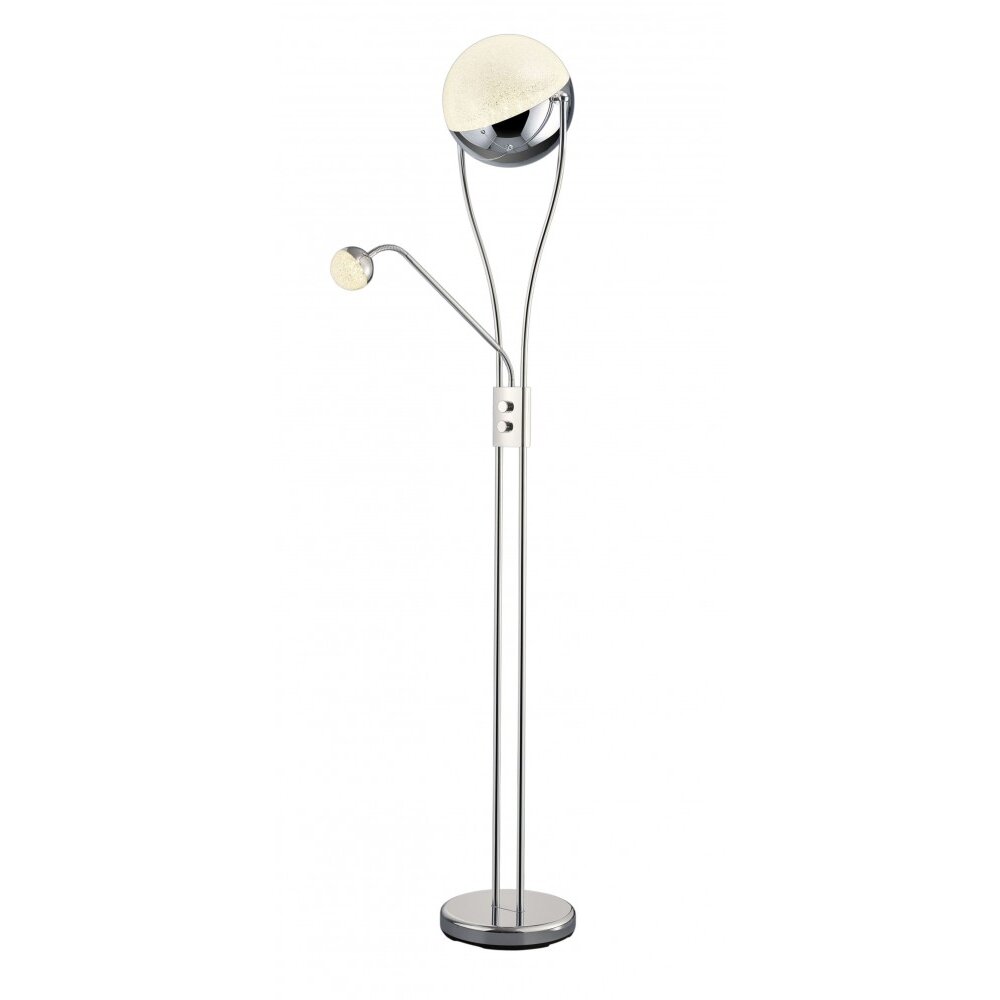 Trio Leuchten CHRIS Stehleuchte LED Chrom, 1-flammig main product photo