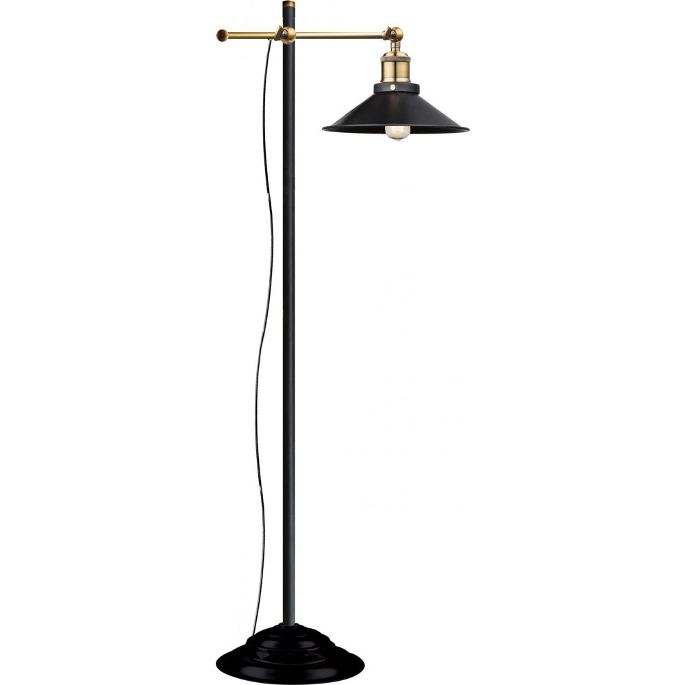 Globo LENIUS Stehleuchte Schwarz, 1-flammig main product photo