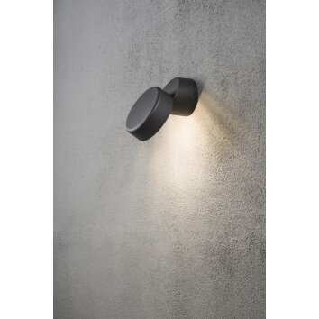 Konstsmide Vicenza Wandleuchte LED Schwarz, 1-flammig