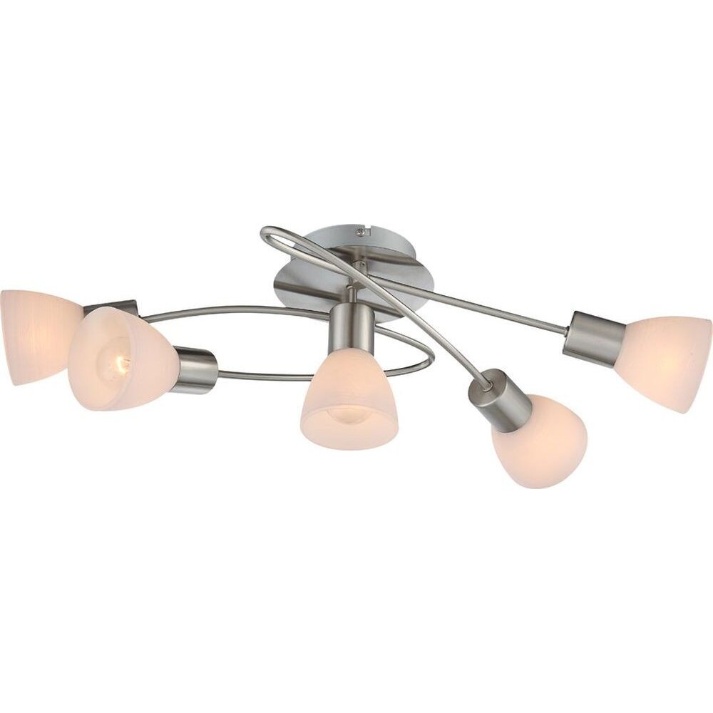 Globo PANNA Deckenstrahler Nickel-Matt, 5-flammig main product photo