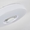 Athlone Deckenleuchte LED Weiß, 2-flammig, Fernbedienung, Farbwechsler