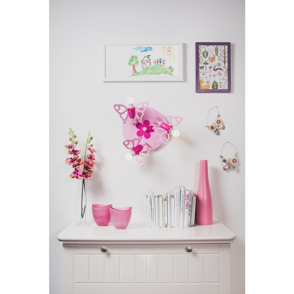 Elobra FALTER Rondell Pink, 3-flammig main product photo