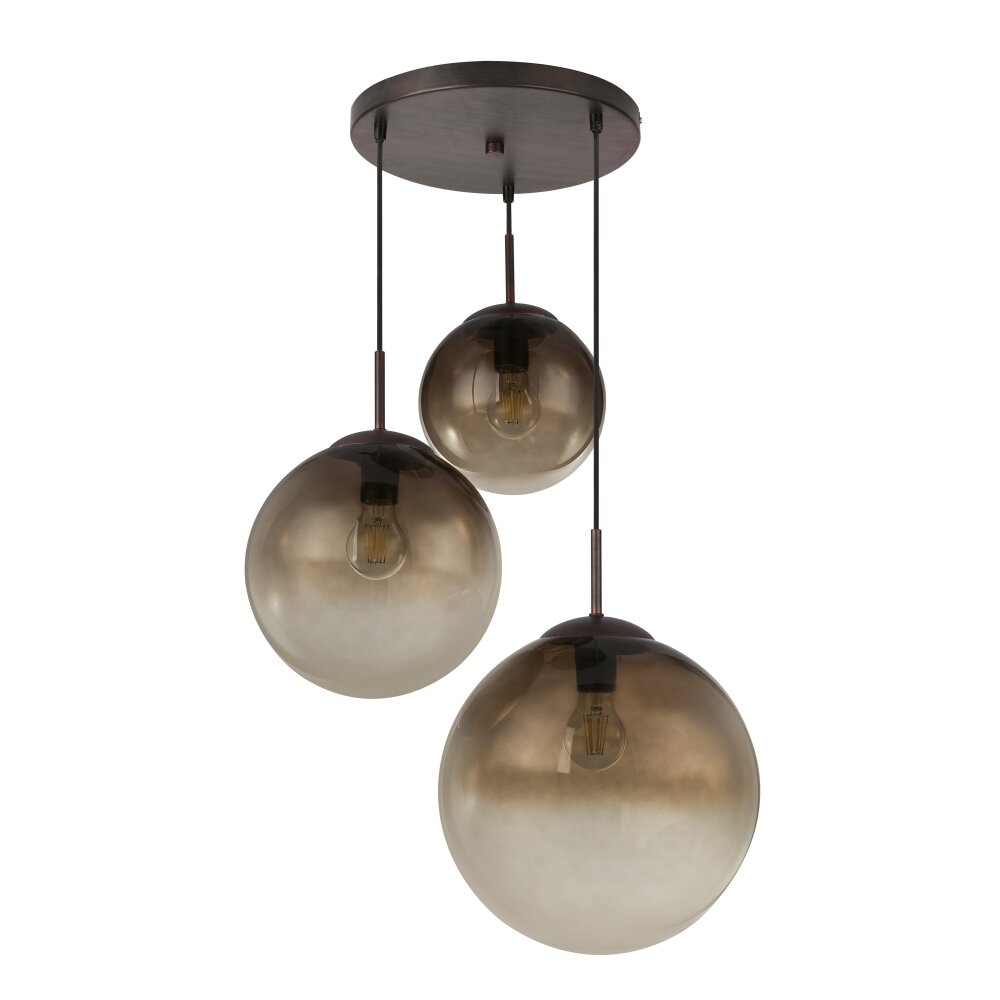 Globo VARUS Hängeleuchte Braun, 3-flammig main product photo