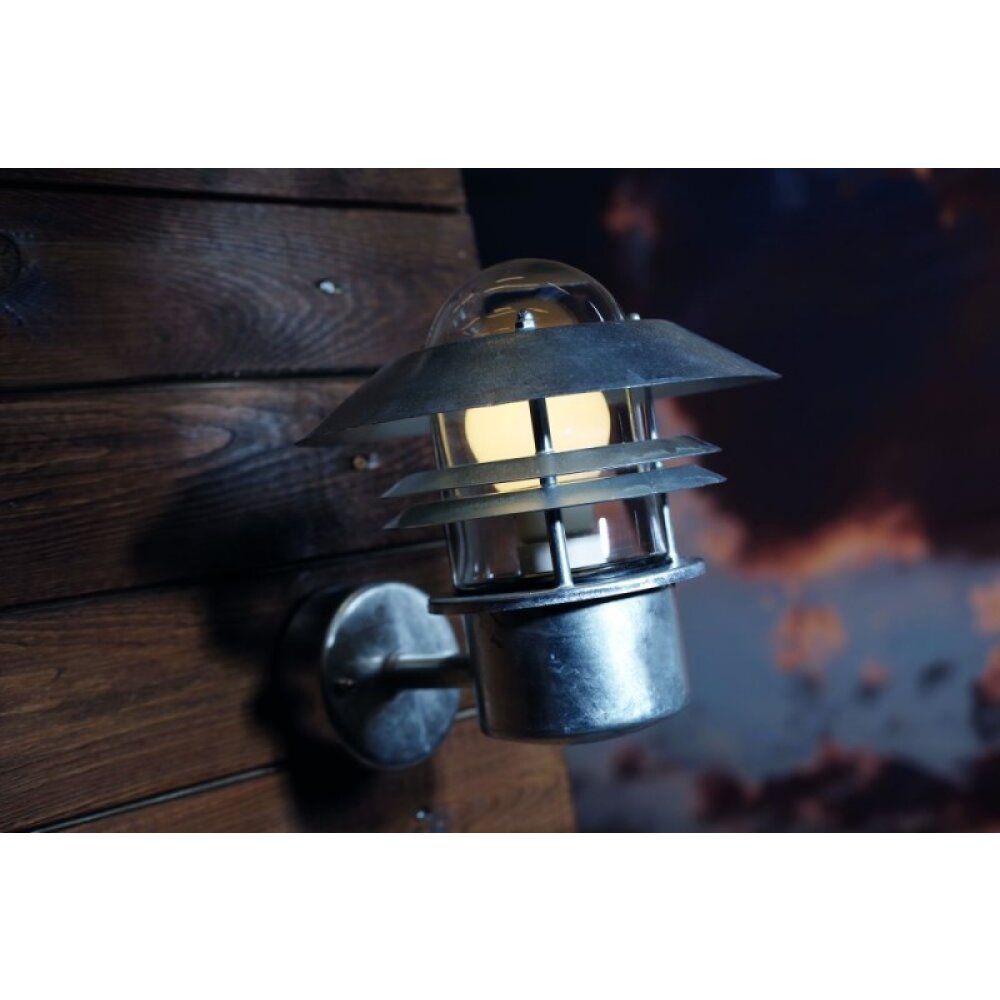 Nordlux BLOKHUS Außenwandleuchte Verzinkt, 1-flammig main product photo