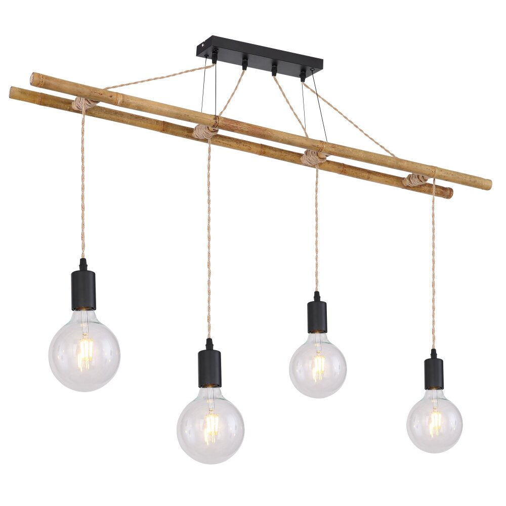 Globo LIONI Hängeleuchte Braun, Schwarz, 4-flammig main product photo