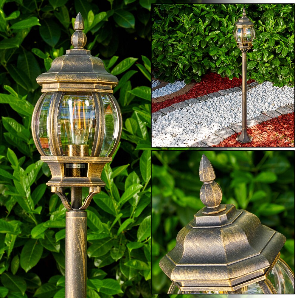 Lentua Außenstehleuchte Braun, Gold, 1-flammig main product photo