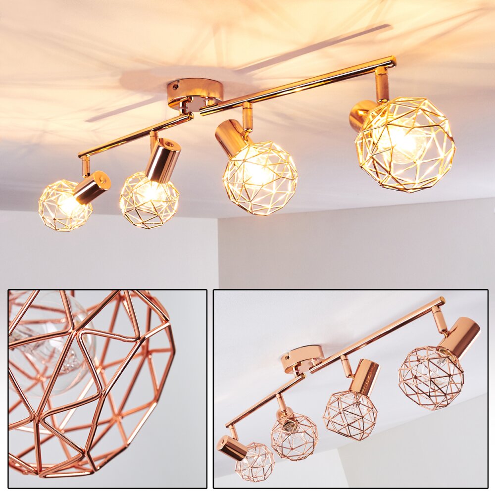 Palmira Deckenleuchte Kupferfarben, 4-flammig main product photo