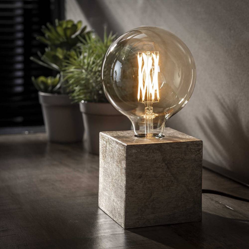 OMMEN Tischleuchte Nickel-Matt, 1-flammig main product photo