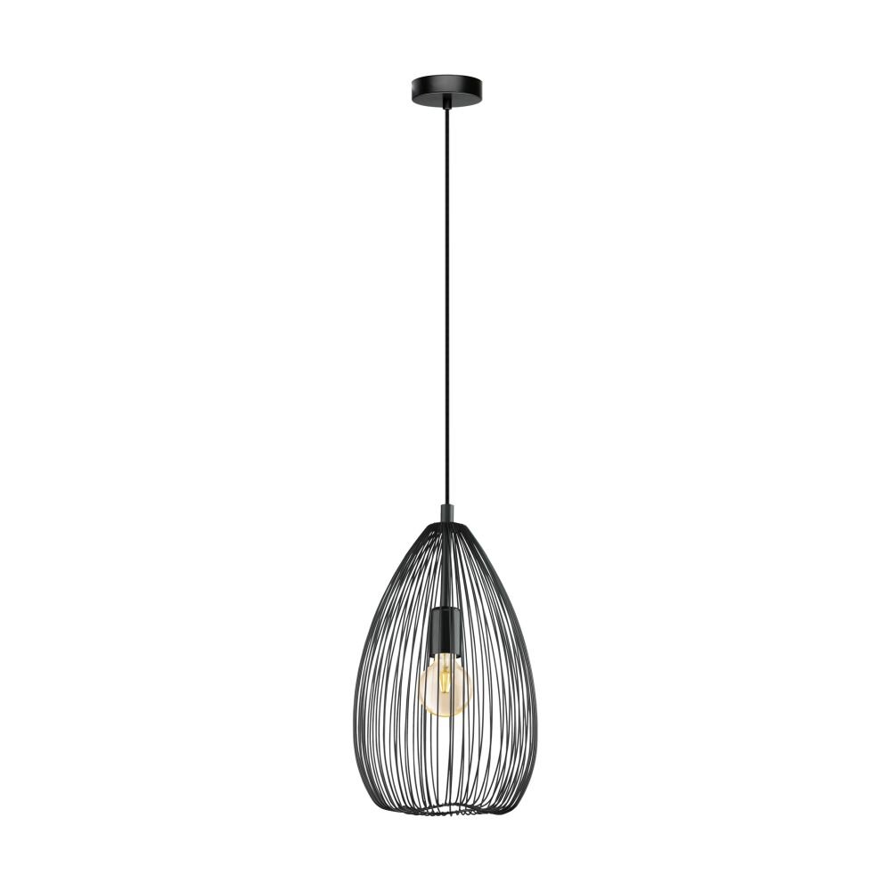 Eglo CLEVEDON Hängeleuchte Schwarz, 1-flammig main product photo