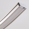 Gamsen Pendelleuchte LED Stahl gebürstet, 3-flammig, Fernbedienung, Farbwechsler