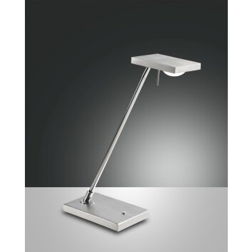 Fabas Luce Como Tischleuchte LED Aluminium, Chrom, 1-flammig